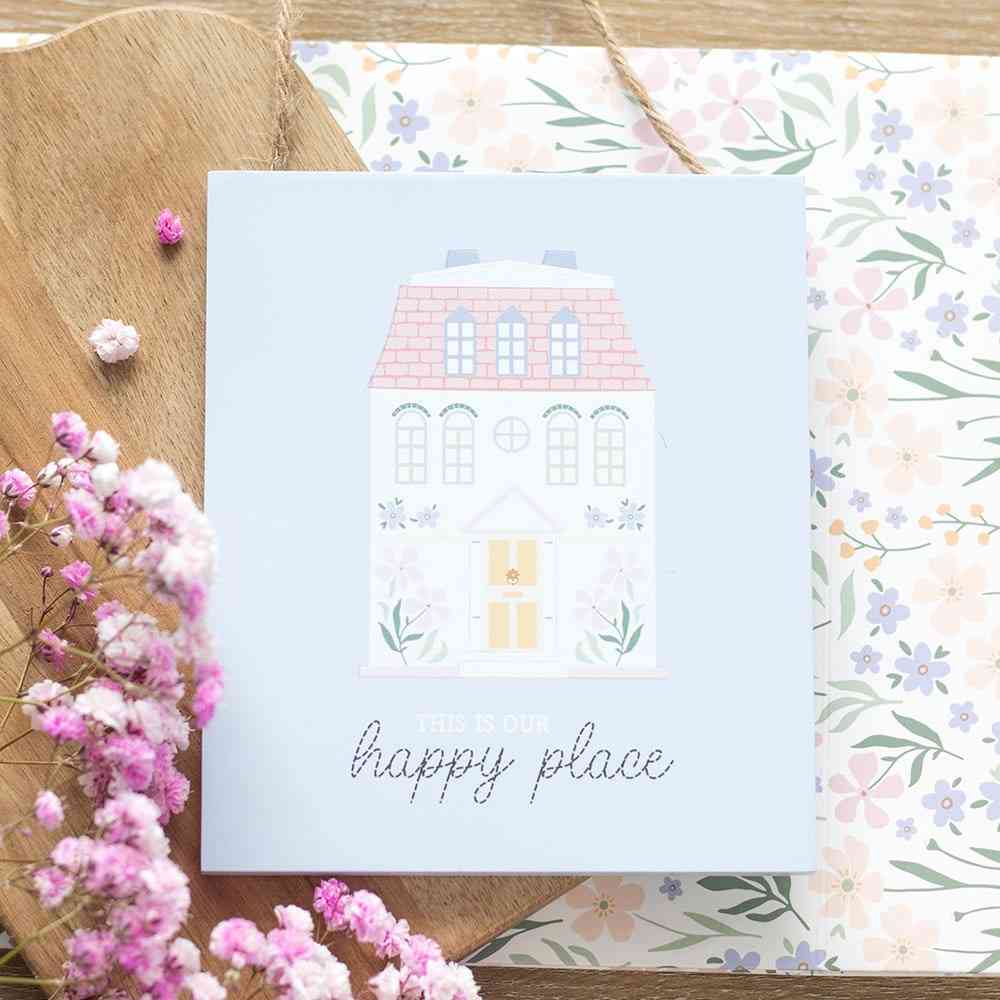 Something Different - This Is Our Happy Place Pastel House Decorative sign - Multicolours